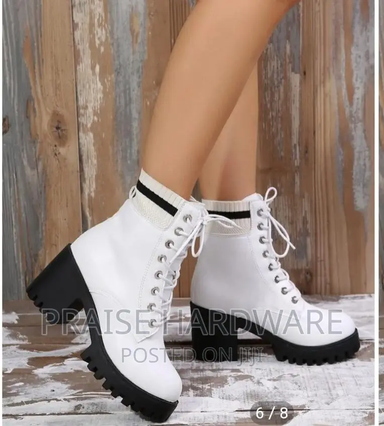 White Boots Shoes