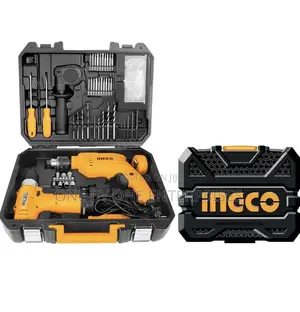 INGCO 108 PCS Tools Set, 12V Cordless Drill Tool Set