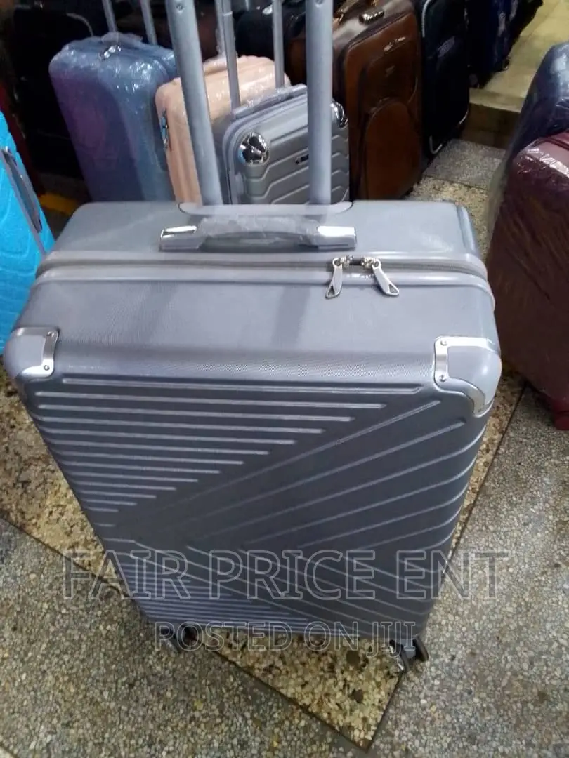 Classy Original Plastic Suitcases.Extra Large.( Gray)