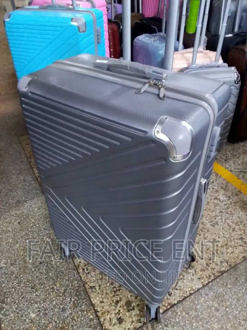 Classy Original Plastic Suitcases.Extra Large.( Gray)