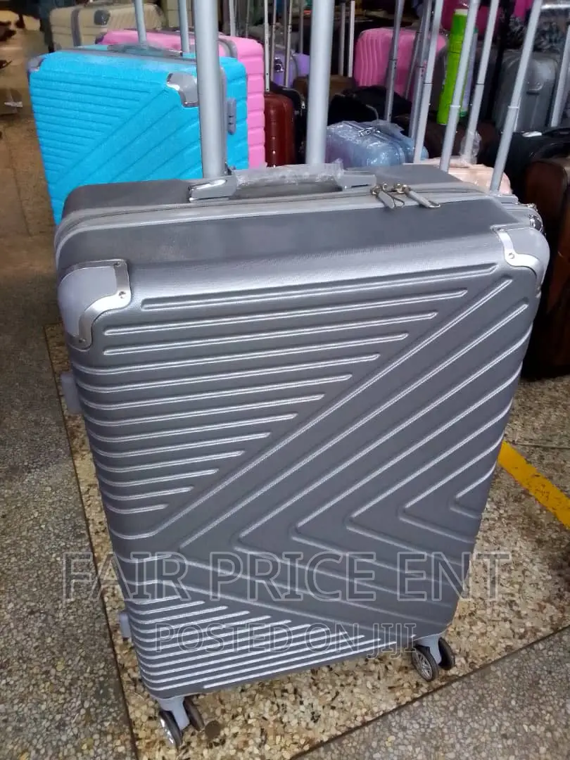 Classy Original Plastic Suitcases.Extra Large.( Gray)