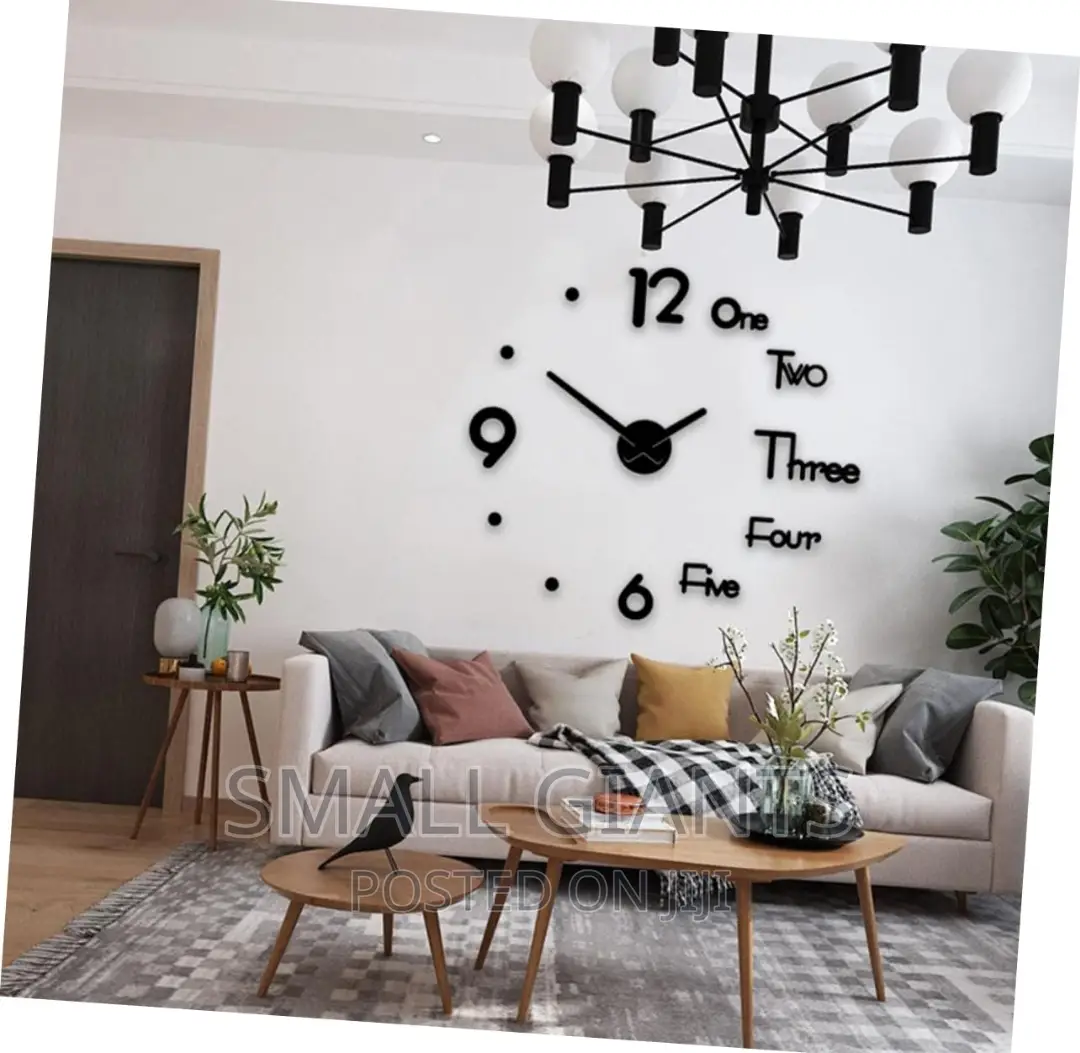 1pc Decorative 3D Wall Clock