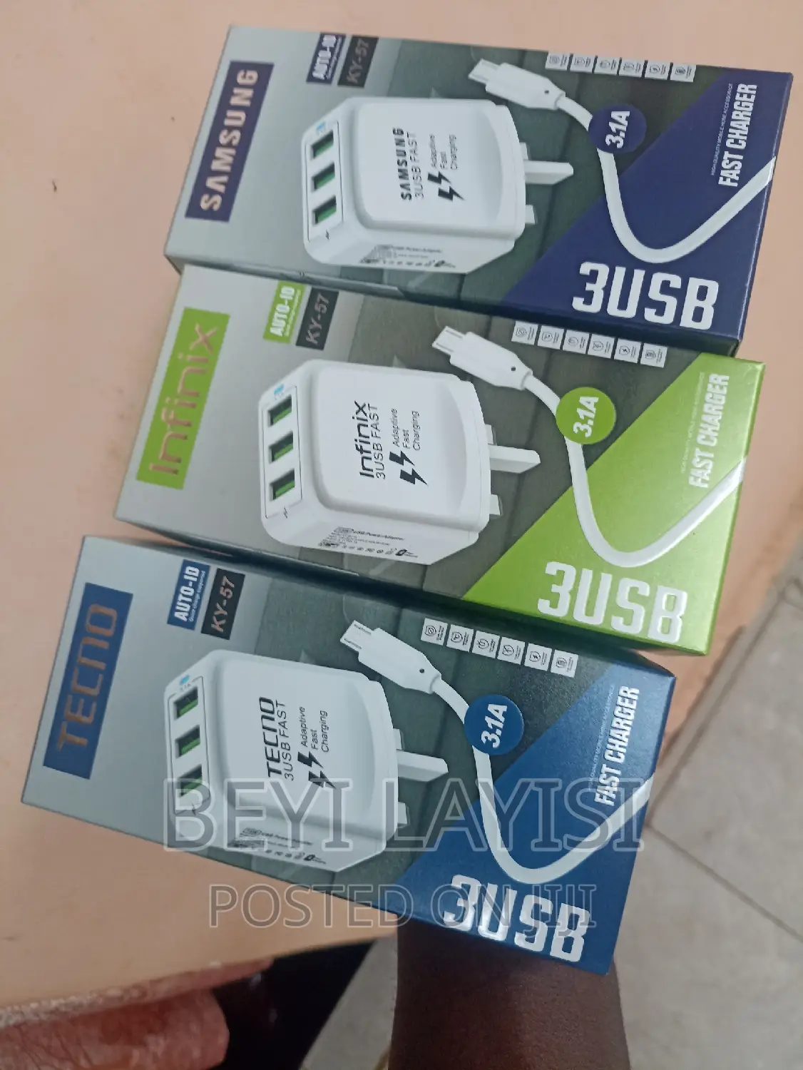 Samsung Techno Infinix 3USB Chargers