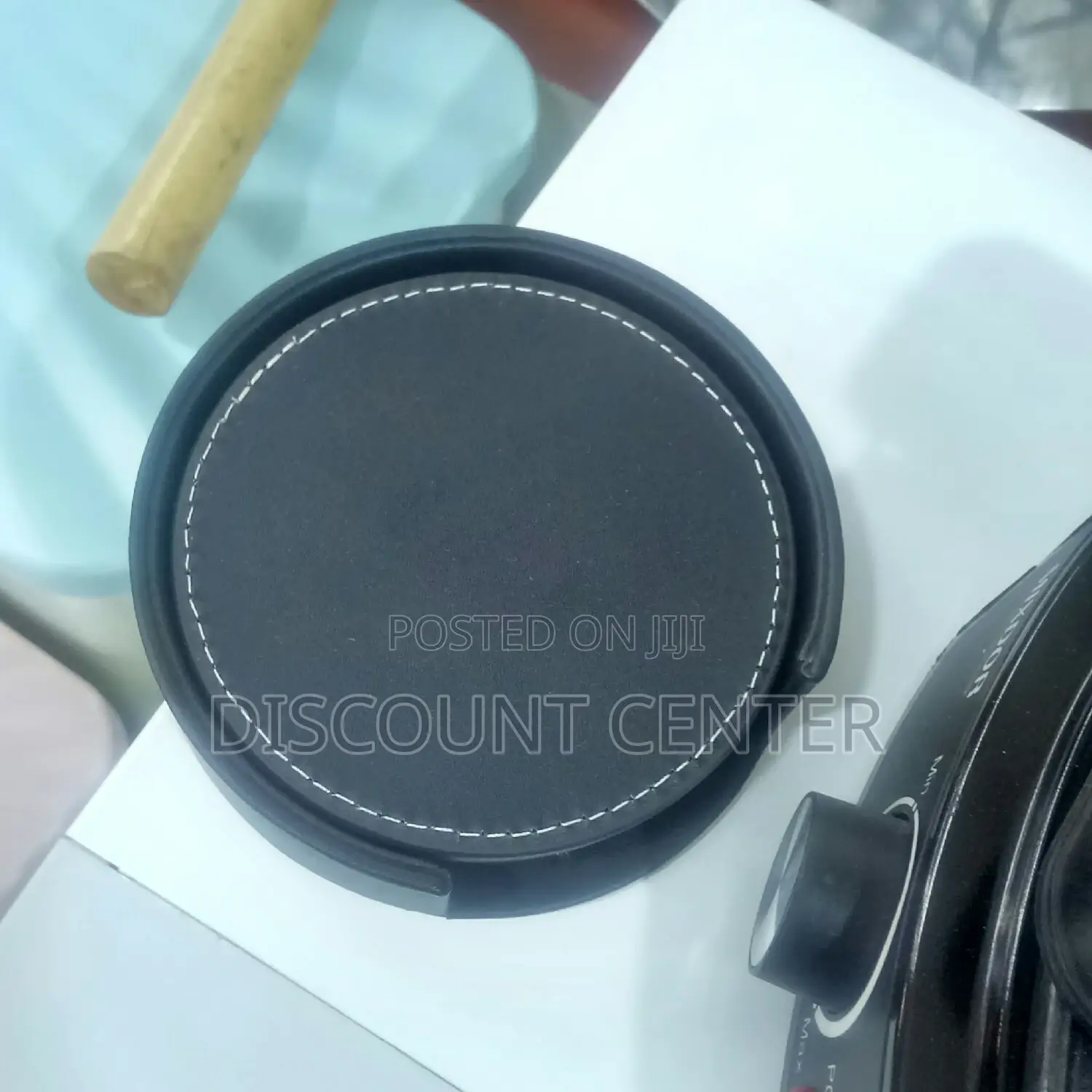 Glass Covers Leather (Coasters)