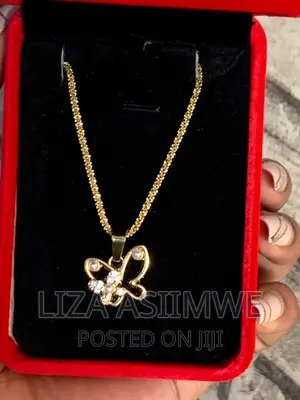 Lady’S Necklace With a Butterfly Pendant