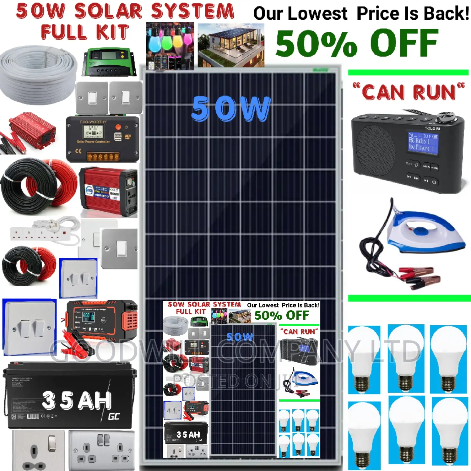 German Technology 50w Solar Kit