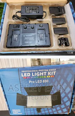 Rechargeable Professional Photo and Video Light Kit
