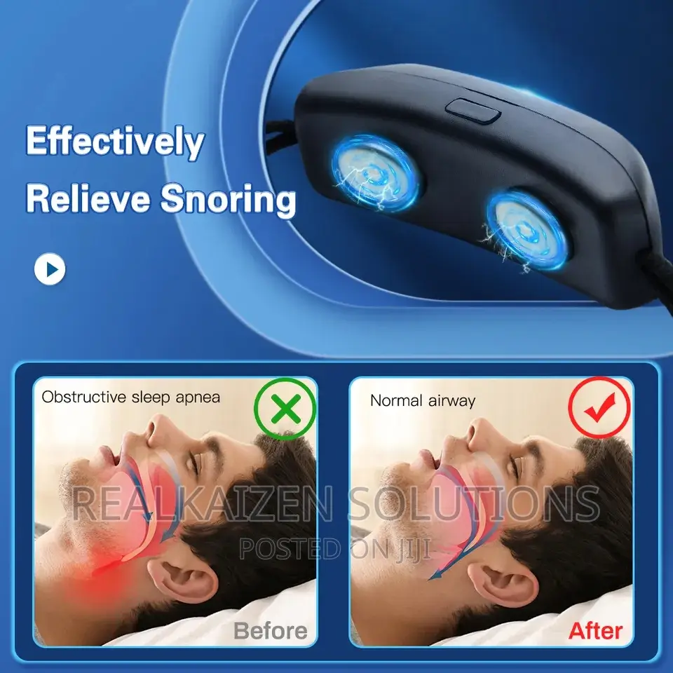 Smart Anti Snoring Electric Throat Pulse EMS Device