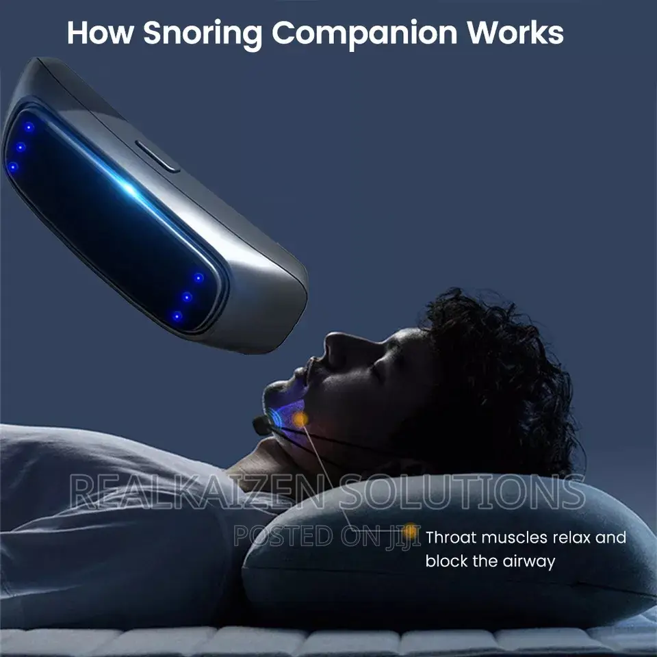 Smart Anti Snoring Electric Throat Pulse EMS Device