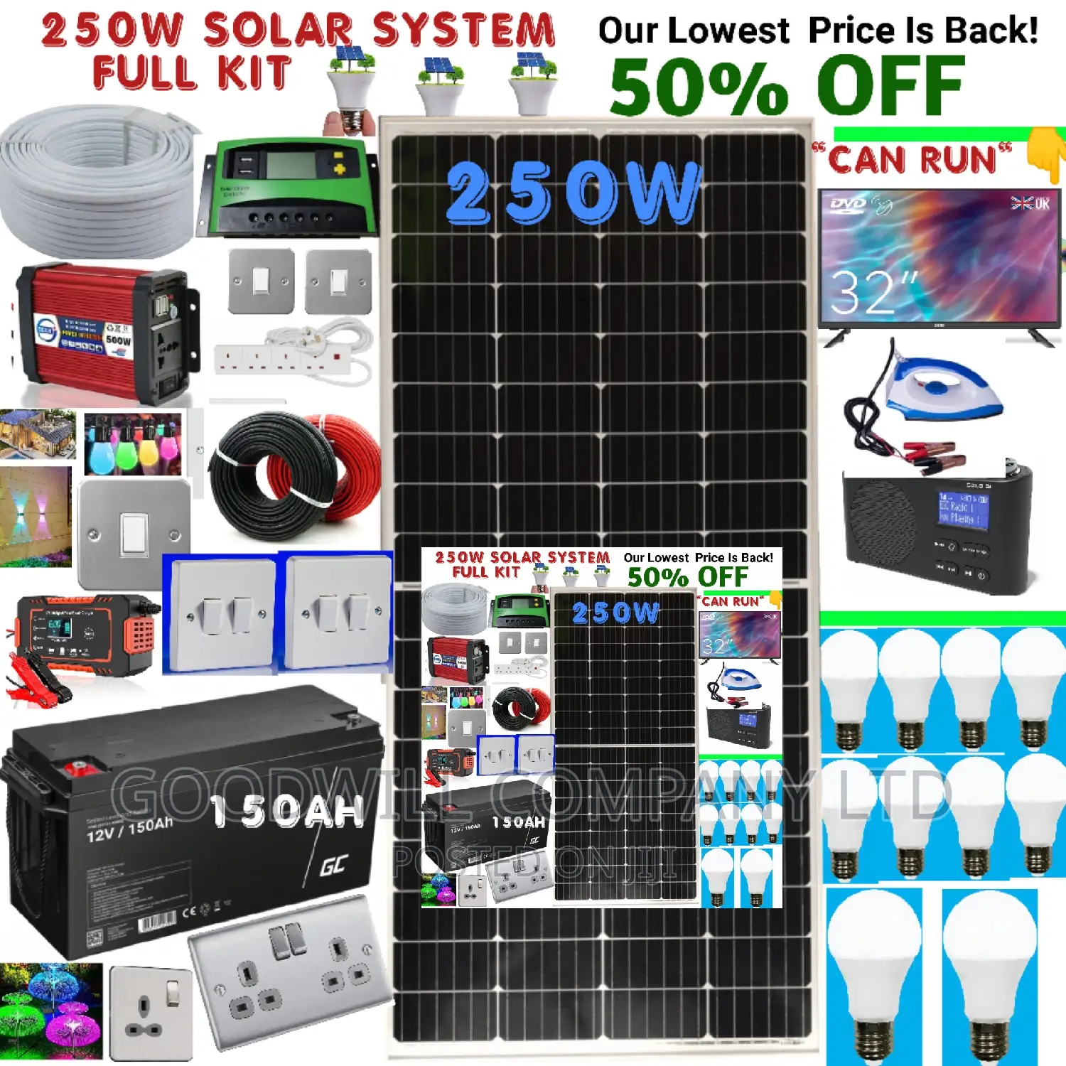German Technology 250w Solar Kit