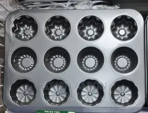 12 Hole Non-Stick Cake Baking Tray Mould