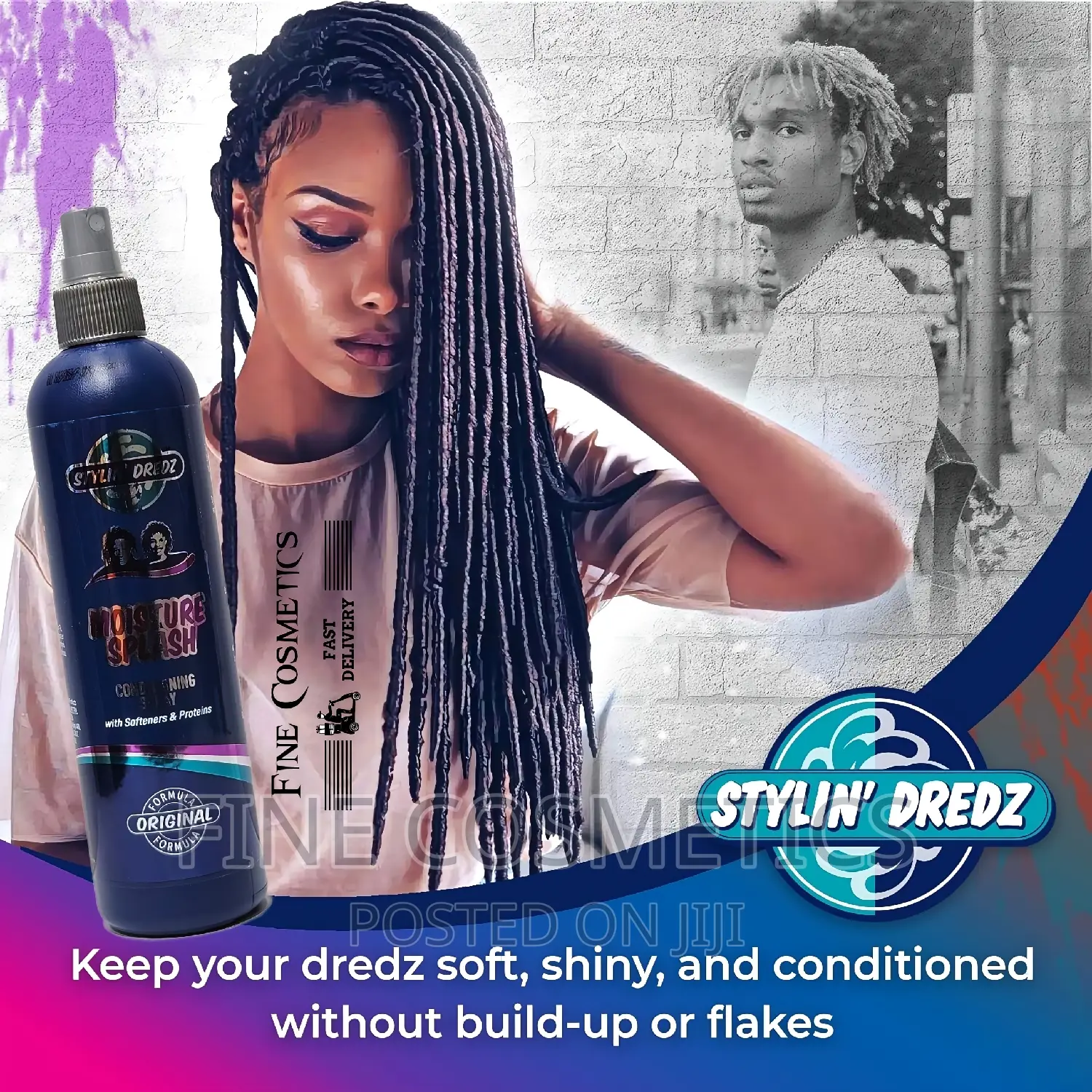 Stylin Dredz Moisture Splash Braid Spray Dreadlock Spray