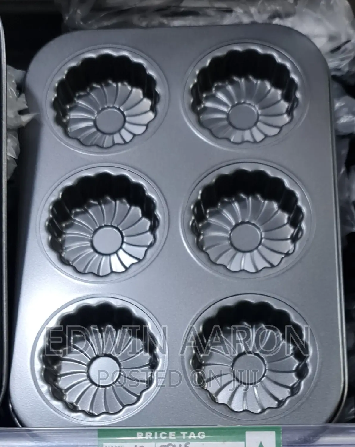 6 Hole Non-Stick Muffin Cake Tray Mould