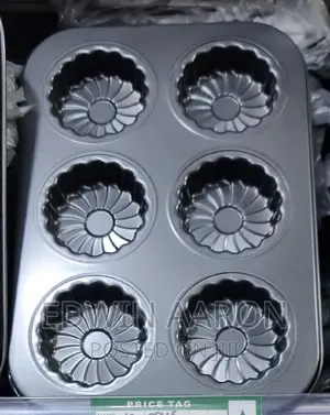 6 Hole Non-Stick Muffin Cake Tray Mould