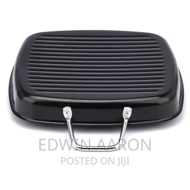 Square Non-Stick BBQ Grill Pan With Handles