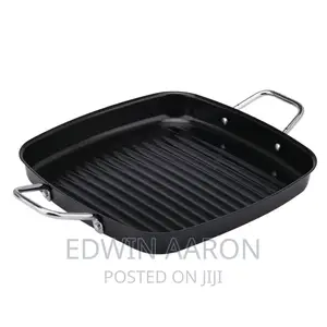 Square Non-Stick BBQ Grill Pan With Handles