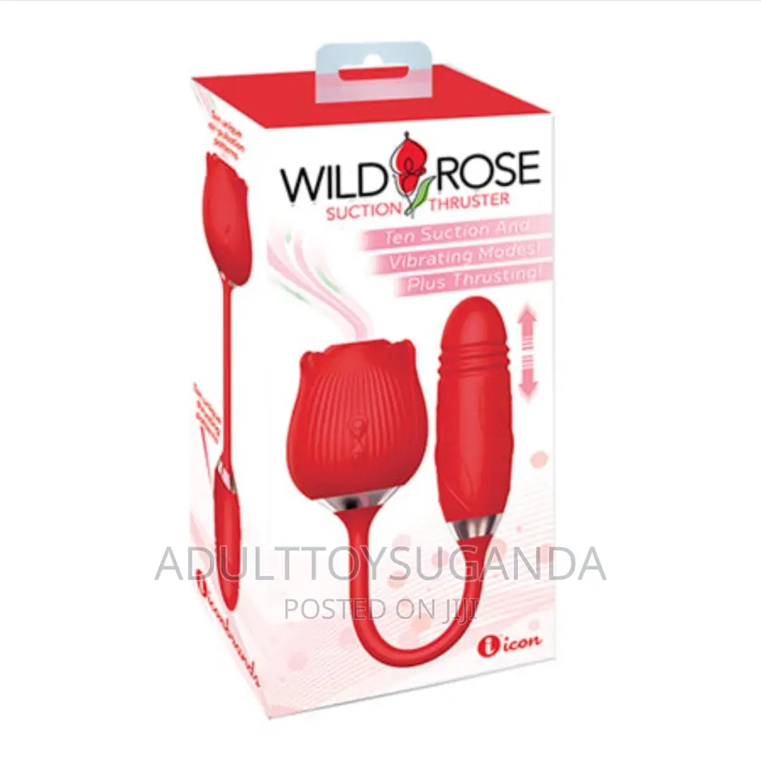 Rose Tongue Clit Licking Vibrator With Thrustor