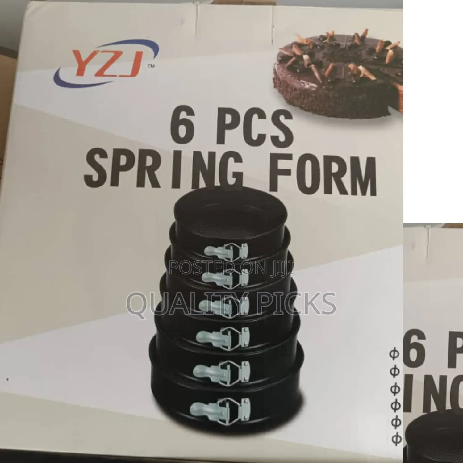 Black 6pcs Cake Mold