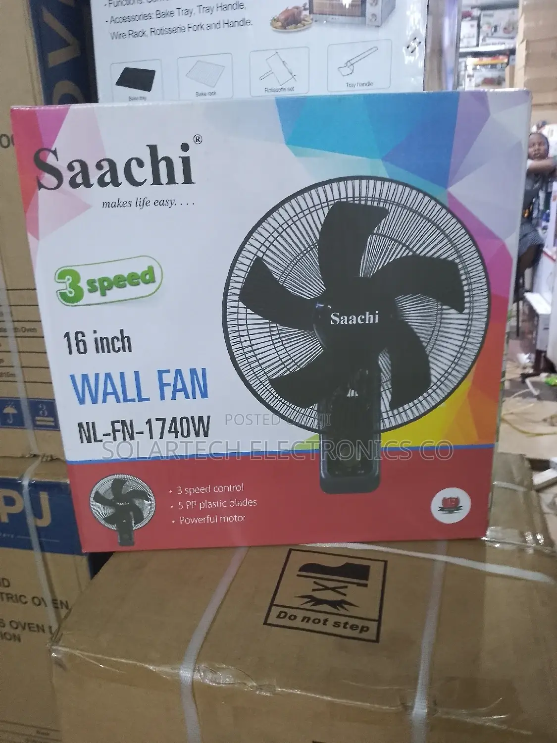 Saachi 3 Speed Wall Fan