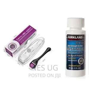 Minoxidil Hair Growth Oil Beard Growth Oil + Derma Roller