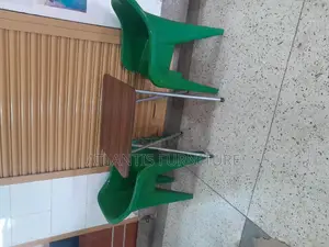 Green Plastic Chair With Table