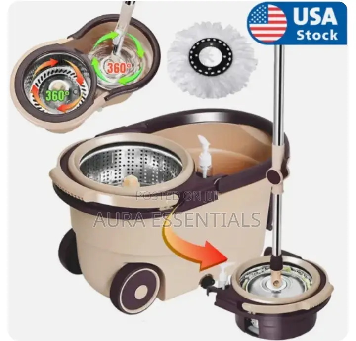 Rotating Floor Mop Bucket Set Wheel