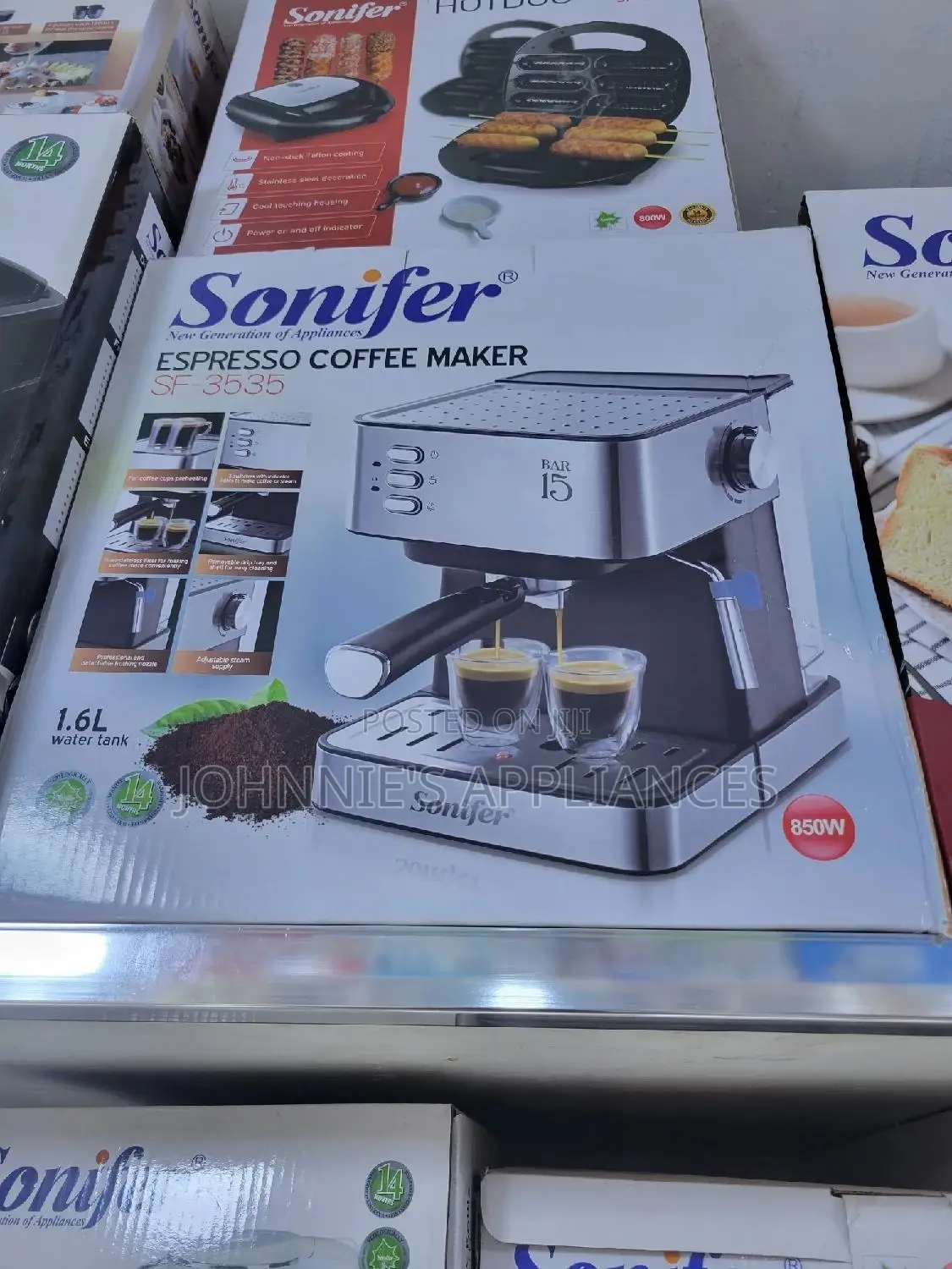 Sonifer Expresso Coffee Maker 1.6L