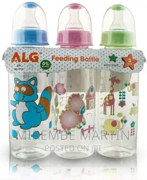 Set of 3 Milk Baby Feeding Bottle