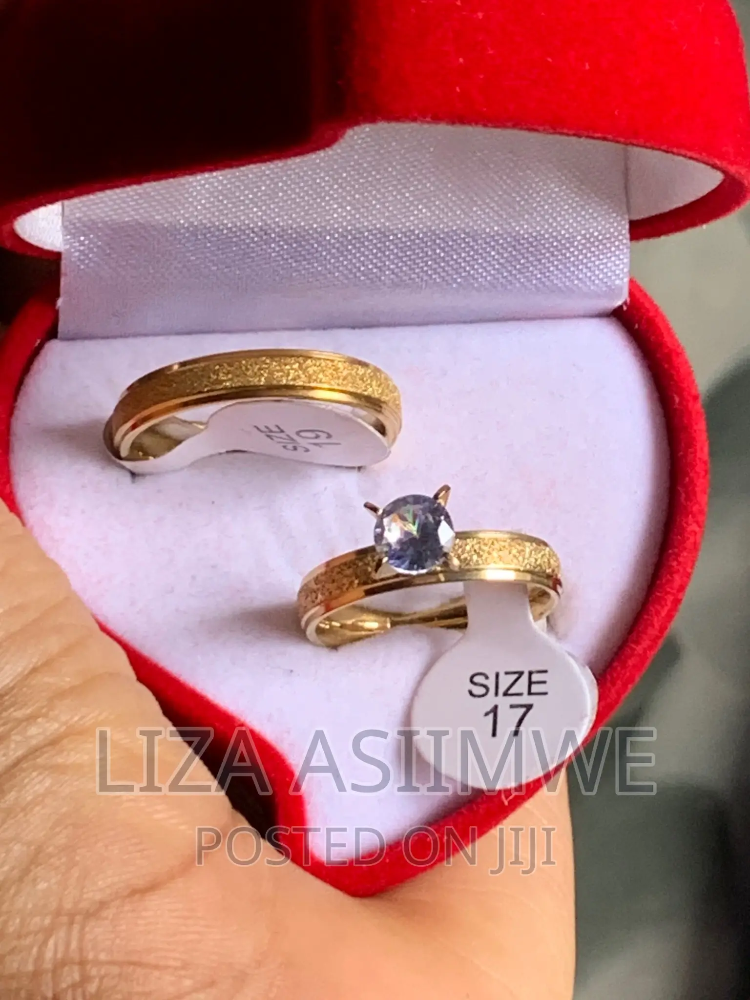 Engagement Ring and Wedding Ring