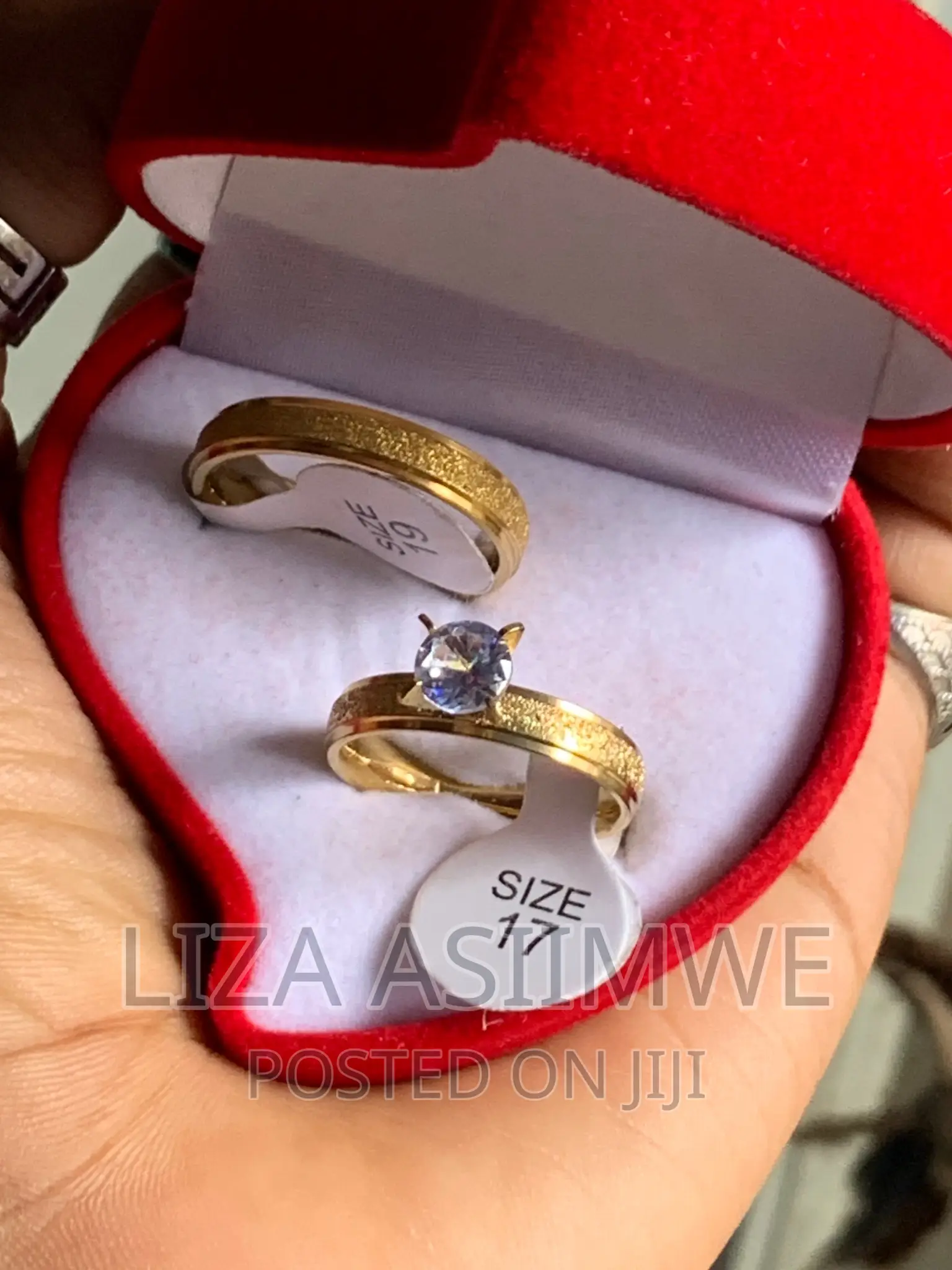 Engagement Ring and Wedding Ring