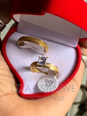 Engagement Ring and Wedding Ring