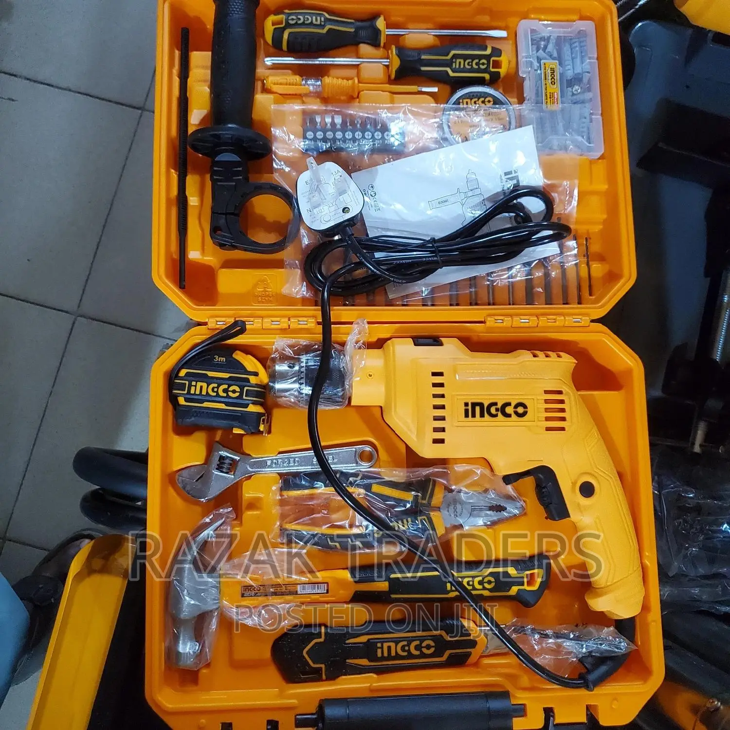 Ingco Power and Hand Tool Kit (115 Tools)
