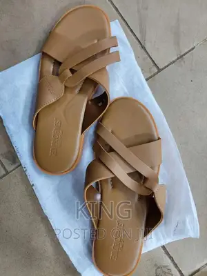 X Shaped Leather Sandals