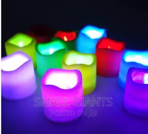 Stylish Round Shaped LED Tea Light Small Pillar Candles