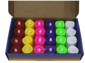 Stylish Round Shaped LED Tea Light Small Pillar Candles
