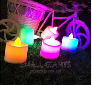 Stylish Round Shaped LED Tea Light Small Pillar Candles