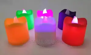 Stylish Round Shaped LED Tea Light Small Pillar Candles