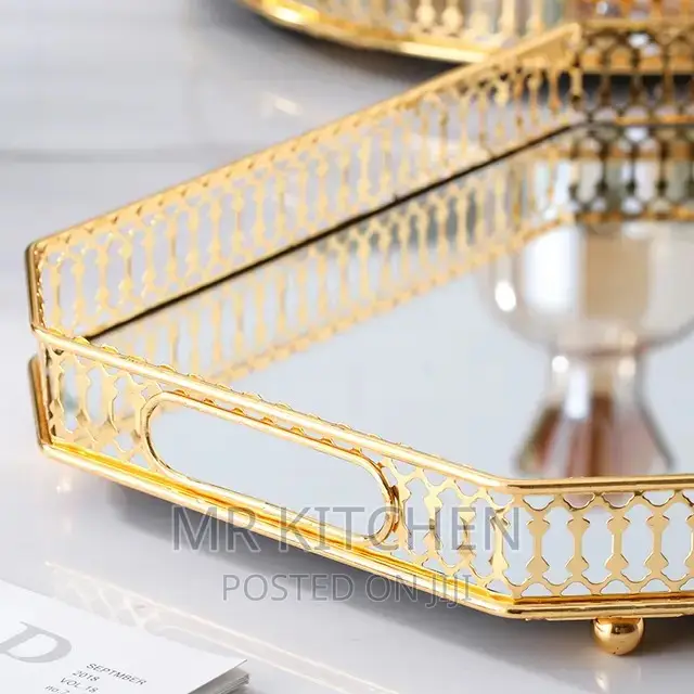 Square Mirror Tray