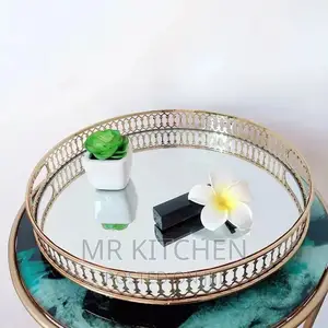 Round Mirror Tray