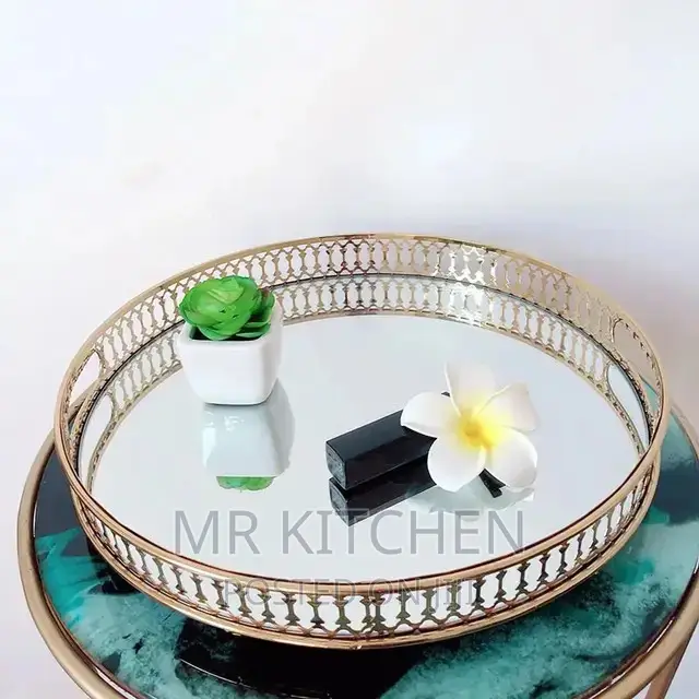 Round Mirror Tray