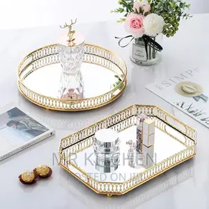 Round Mirror Tray