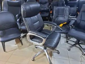 Leathered Office Chair, Adjustable