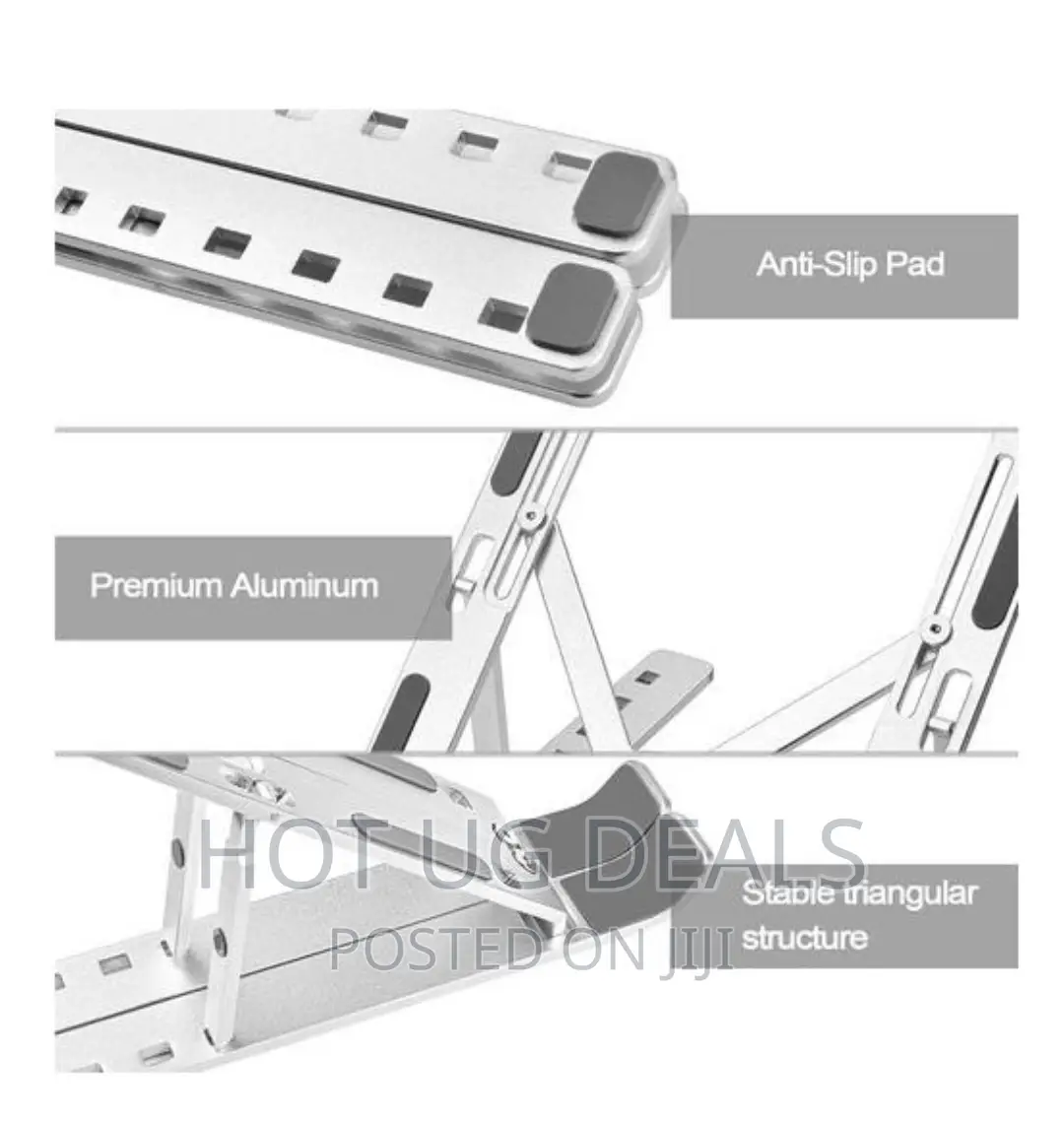 Laptop Holder For Desk, Aluminum Adjustable Laptop Stand