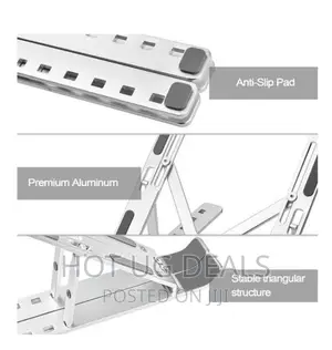 Laptop Holder For Desk, Aluminum Adjustable Laptop Stand