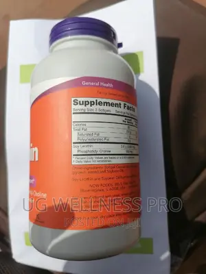 NOW Non GMO Lecithin 1200 Mg 200 Softgels for Brain Support