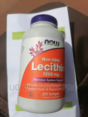 NOW Non GMO Lecithin 1200 Mg 200 Softgels for Brain Support