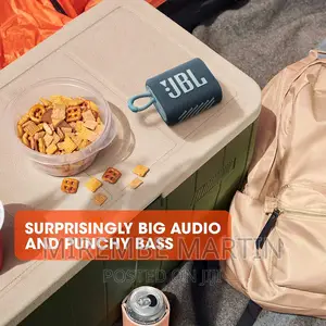 JBL Go 3, Waterproof Wirelessultra Portable Bluetoothspeaker
