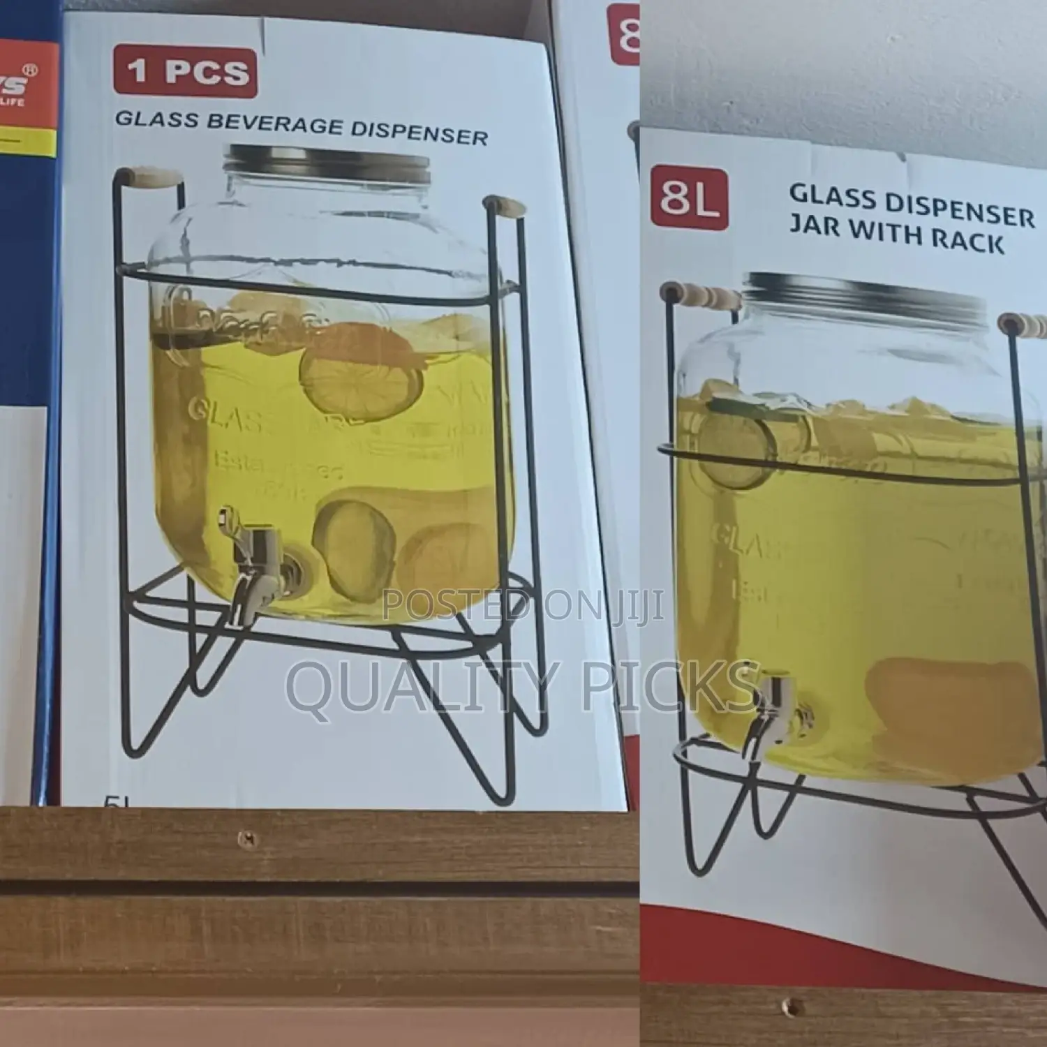 Glass Juice Jar With Stand