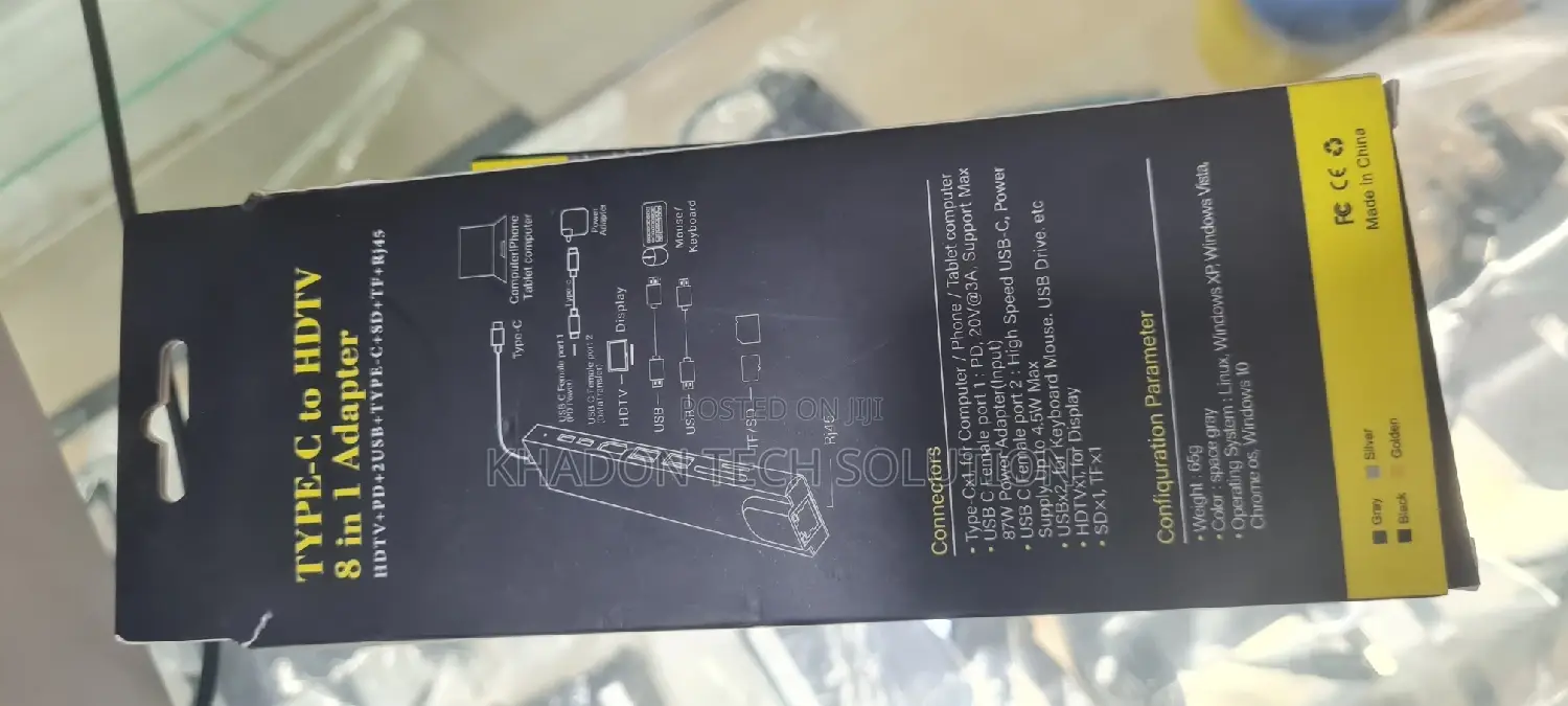 Typec to Hdmi 8 in 1 Cable