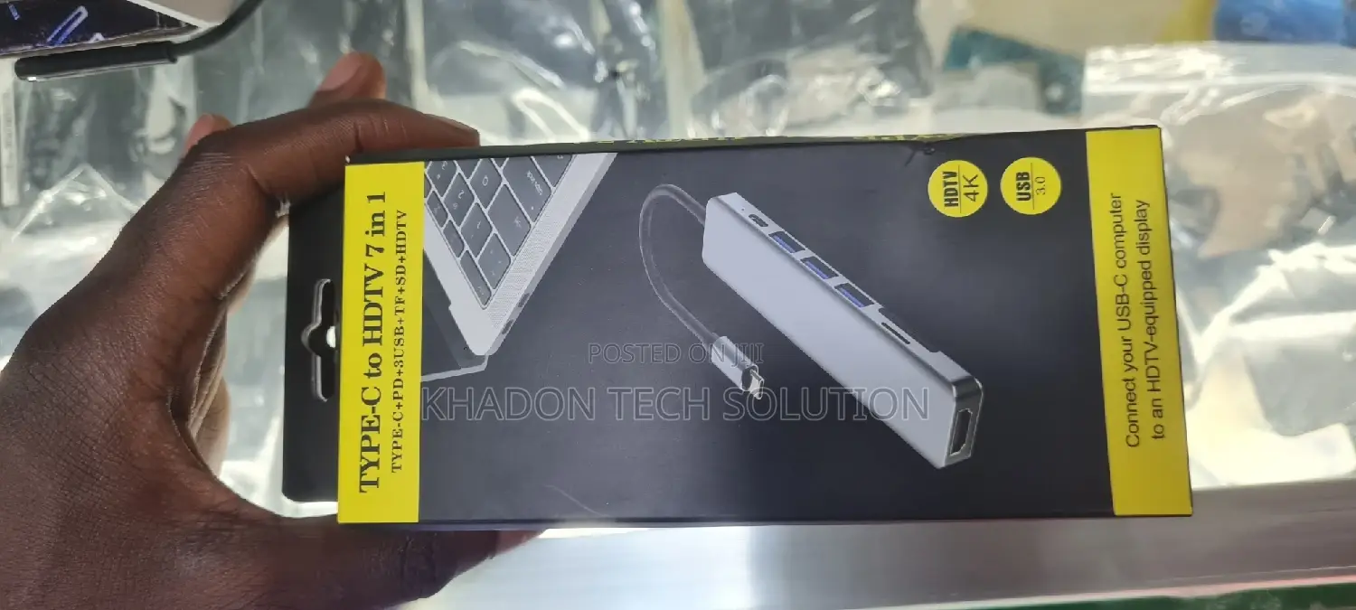 Type C to HDTV 7 in 1 Adapter